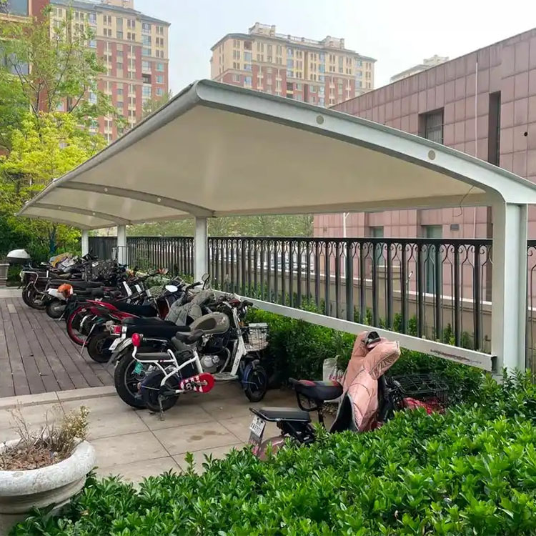 黑水县膜结构电动车棚